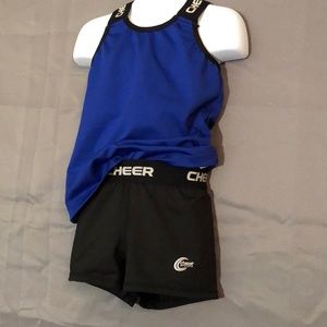 Black & Blue Cheer Outfit